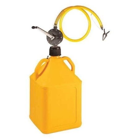 Rotary Barrel Pump, w/15 gal. Yellow Jug MPN:GASPROY
