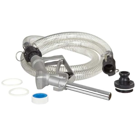 DischargeHoseKit, 1inDia, 8ftL, PVC MPN:IBC-DRM-8A2M