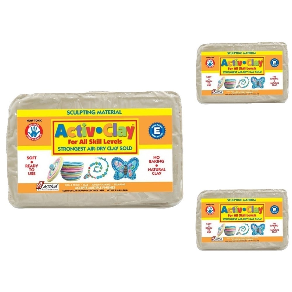 Activa Products Activ-Clay Air Dry Clay, 9.9 Lb, White MPN:API164
