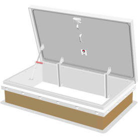 JL Industries Diamond Series Galvanized Roof Hatch - 30