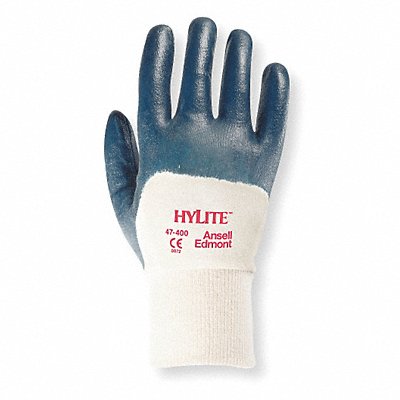 Coated Gloves 3/4 Dip Wh/Blue 8 PR MPN:47-400