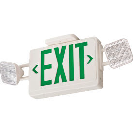 Acuity Switchable Red/Green LED Exit Sign Combo with Remote Capacity Square Lamp Heads ECRG HO SQ M6*****##*