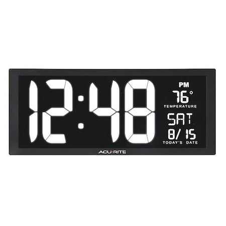 Large Digital Clock W/ Indoor Temperature, 14.5