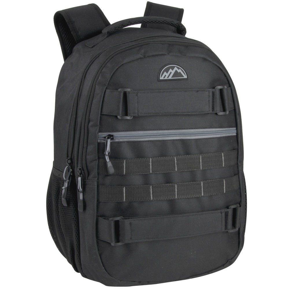 Mountain Edge Double Section Skate Strap Backpack, Black MPN:2631