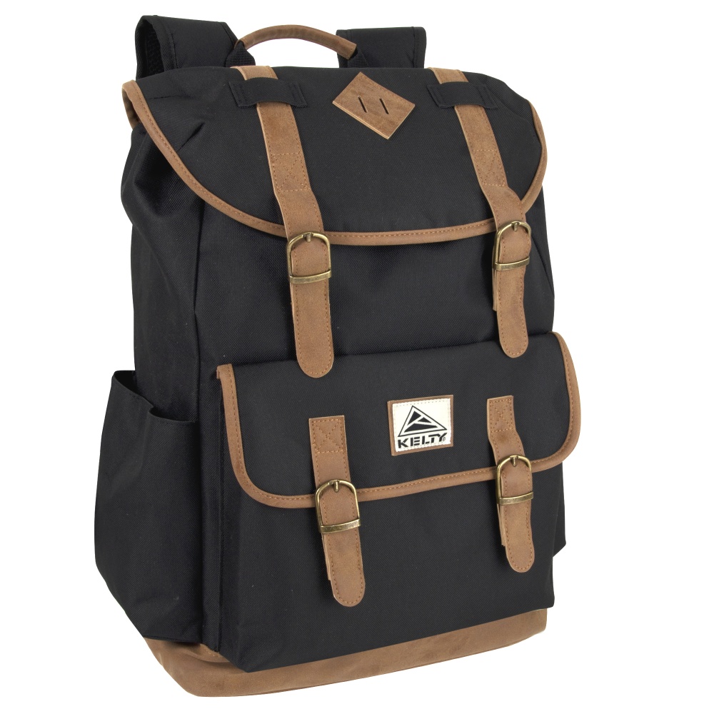 Kelty Drawstring Backpack With 17in Laptop Pocket, Black MPN:2775