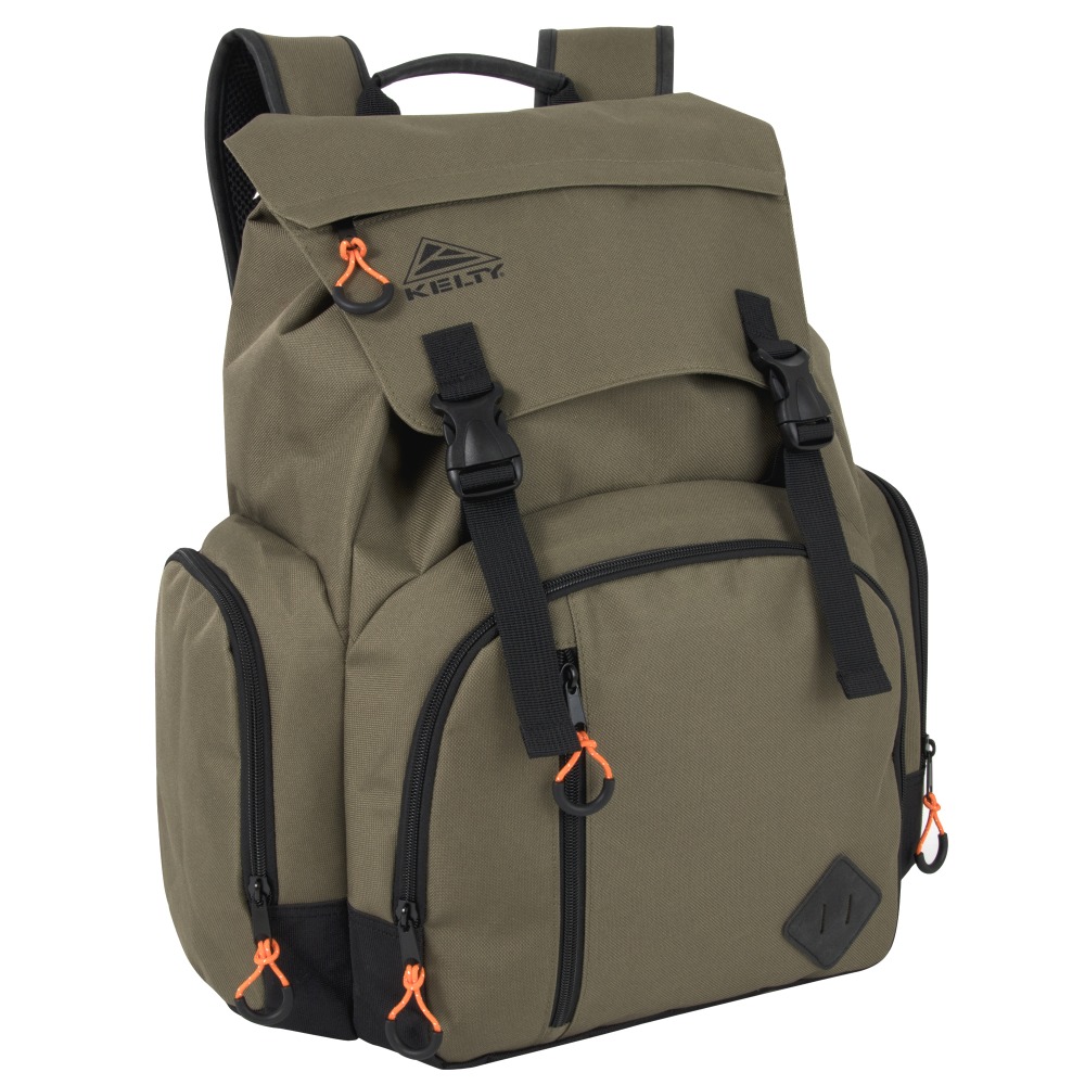 KELTY FLAP TOP BACKPACK WITH LAPTOP SLEEVE IN MAIN COMPARTMENT - Green MPN:2779