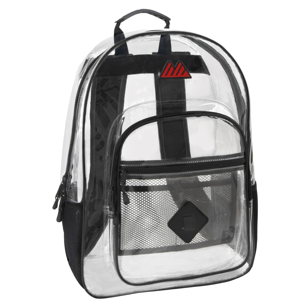 Summit Ridge Clear Backpacks, Black, Pack Of 24 Backpacks MPN:7796BLKQ24