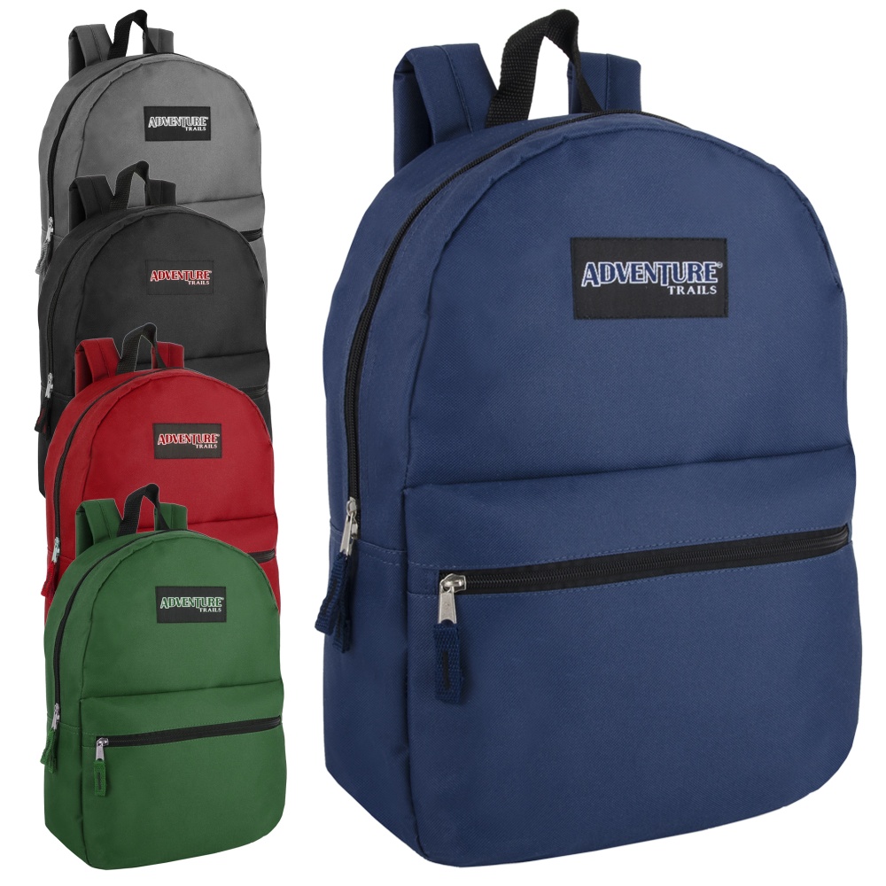 Trailmaker Classic Backpacks, 5 Assorted Colors, Set Of 24 Backpacks MPN:8630Q24