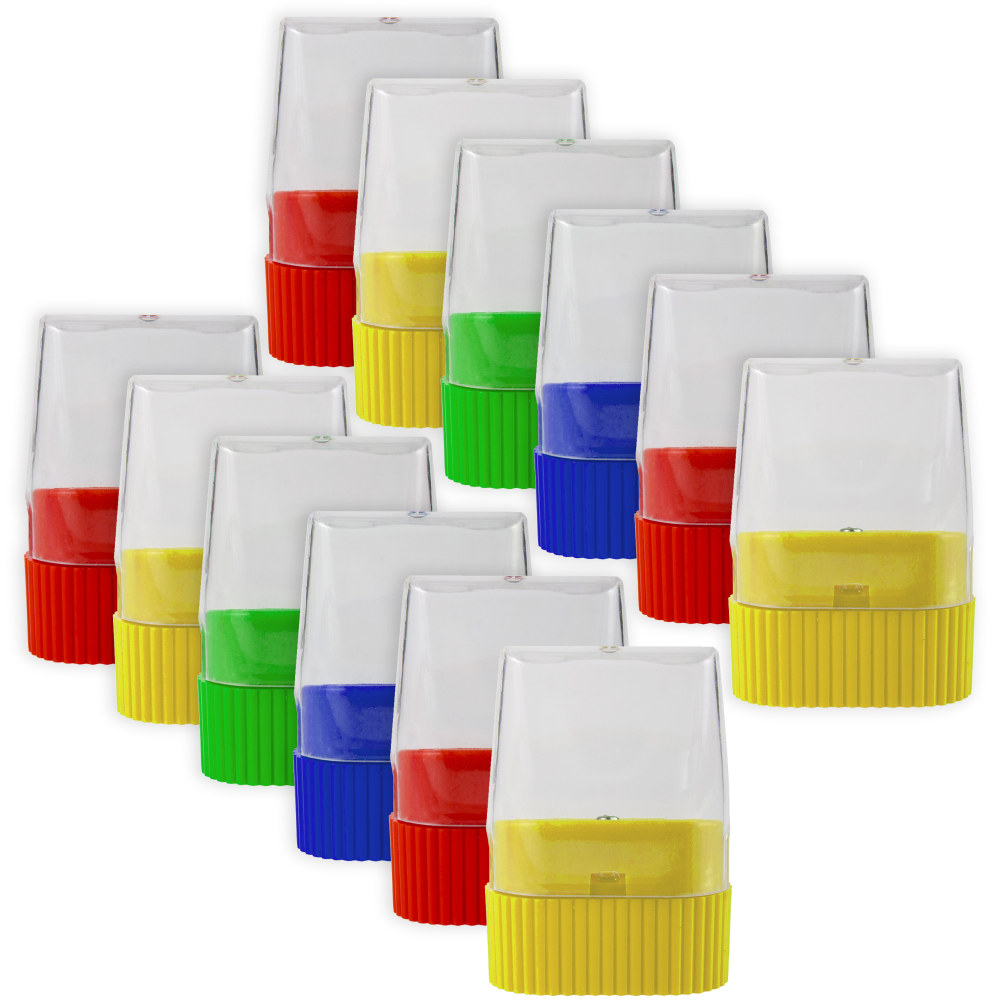 Trailmaker Dome Single Hole Handheld Pencil Sharpeners, 2-1/4inH x 5/16inW x 1-1/2inD, Assorted Colors, Pack Of 100 Sharpeners MPN:SS7326Q100