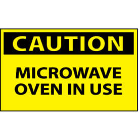 Machine Labels - Caution Microwave Oven In Use C180AP