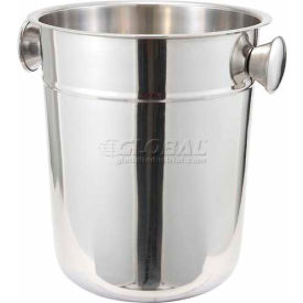Winco WB-8 Wine Bucket 8 Qt Stainless Steel - Pkg Qty 6 WB-8
