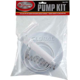 Winco PKT-6 Pump Kit w/Standard Pump and 5 Lids 12/Pack PKT-6