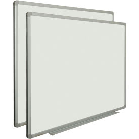 GoVets™ Porcelain Dry Erase White Board - 36 x 24 - Pack of 2 653PK695
