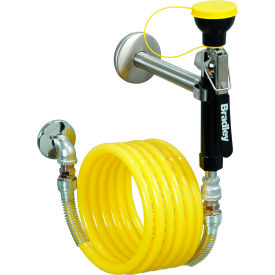 Bradley S1944011CBC Wall-Mounted Hand-Held Hose Spray with 12' Hose S1944011CBC