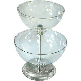 Global Approved 720204 Two-Tier Countertop Bowl Display 12