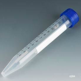 Centrifuge Tube 15mL Attached Blue Flat Top Screw Cap PP Sterile 500/Pack 6286