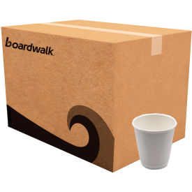 Boardwalk® Paper Hot Cups Double-Walled 10 oz. Capacity White 500/Carton BWKDW10HCUP