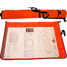 Outpak Washout Blueprint Plan Bag Orange 10 Bags/Box - Pkg Qty 10 910-000100