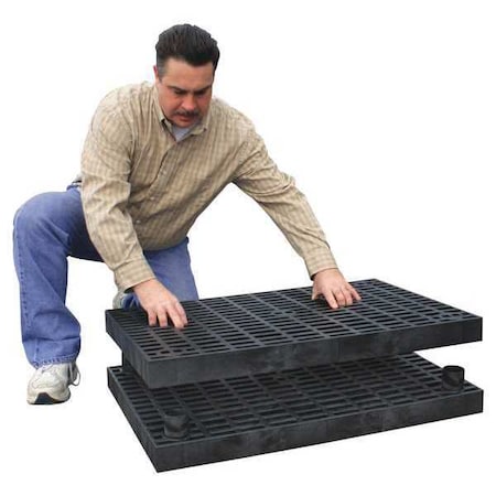 Work Platform Base Unit, Stackable, Plastic MPN:A6624BG