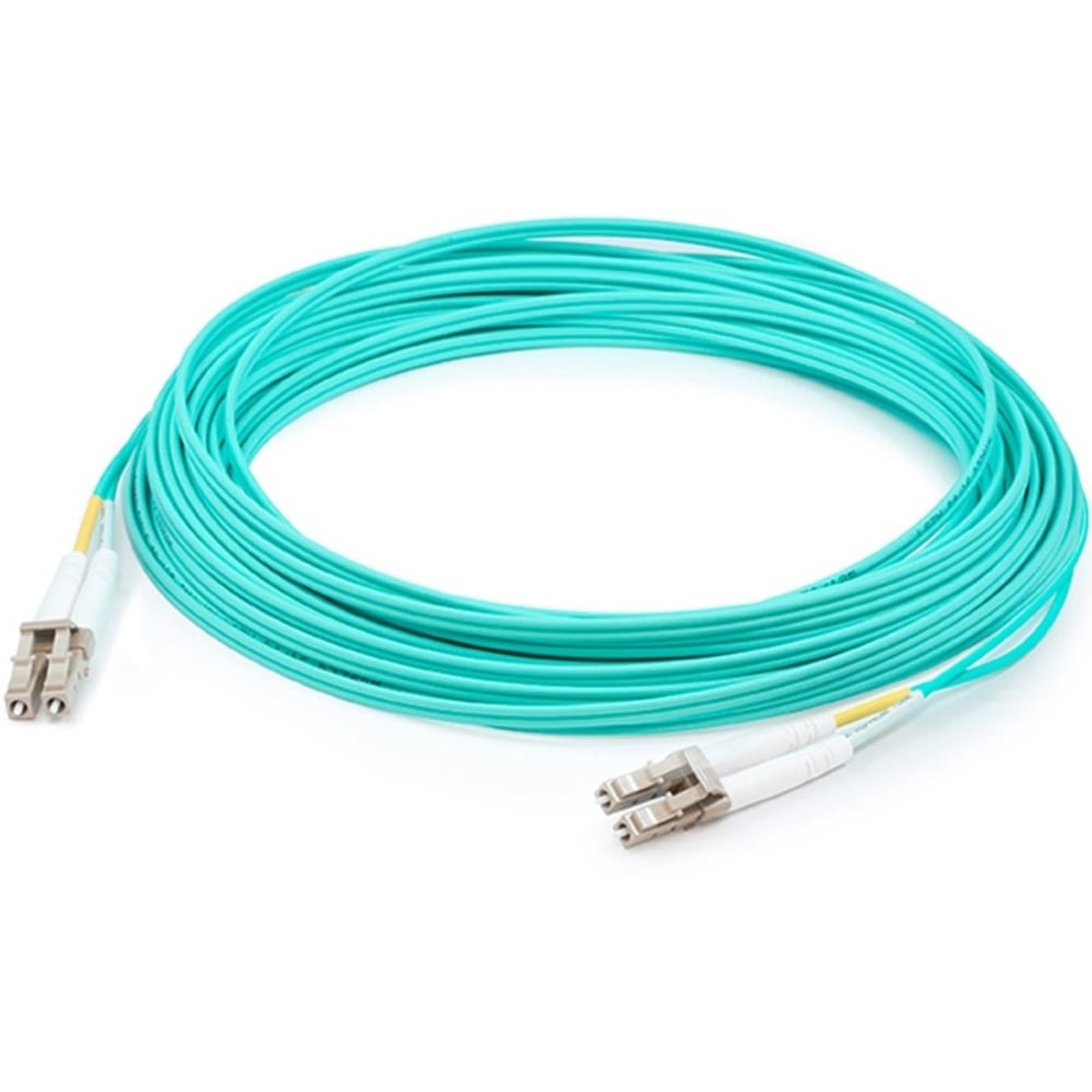AddOn 5m HP BK840A Compatible LC (Male) to LC (Male) Aqua OM4 Duplex Fiber OFNR (Riser-Rated) Patch Cable - 100% compatible and guaranteed to work MPN:BK840A-AO