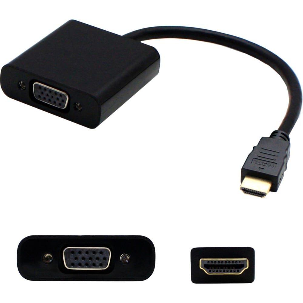 AddOn 8in HDMI to VGA Adapter Cable - Video converter - HDMI - VGA - black, HDMI2VGA MPN:HDMI2VGA