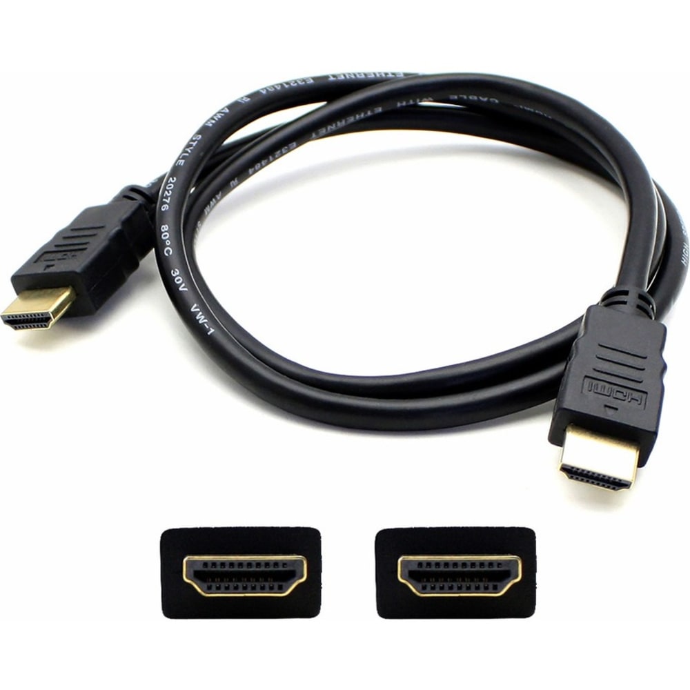AddOn 3ft HDMI 1.4 Male to Male Black Cable Which Supports Ethernet Channel For Resolution Up to 4096x2160 (DCI 4K), HDMIHSMM3 MPN:HDMIHSMM3