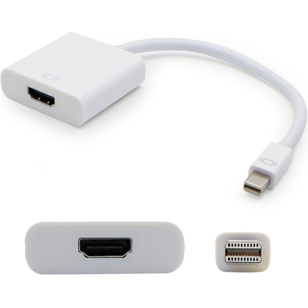 AddOn Mini-DisplayPort 1.1 Male to HDMI 1.3 Female White Adapters, Pack of 5, MDISPORT2HDMIW5PK MPN:MDISPORT2HDMIW-5PK