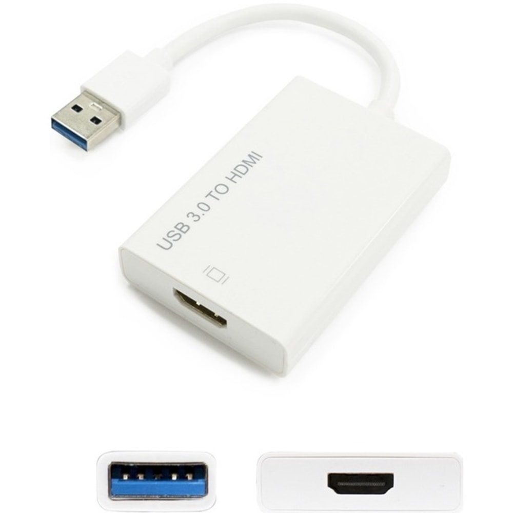 AddOn USB A 3.0 Male to HDMI 1.3 Female Adapter Including 1ft Cable - 100% compatible and guaranteed to work MPN:USB302HDMI