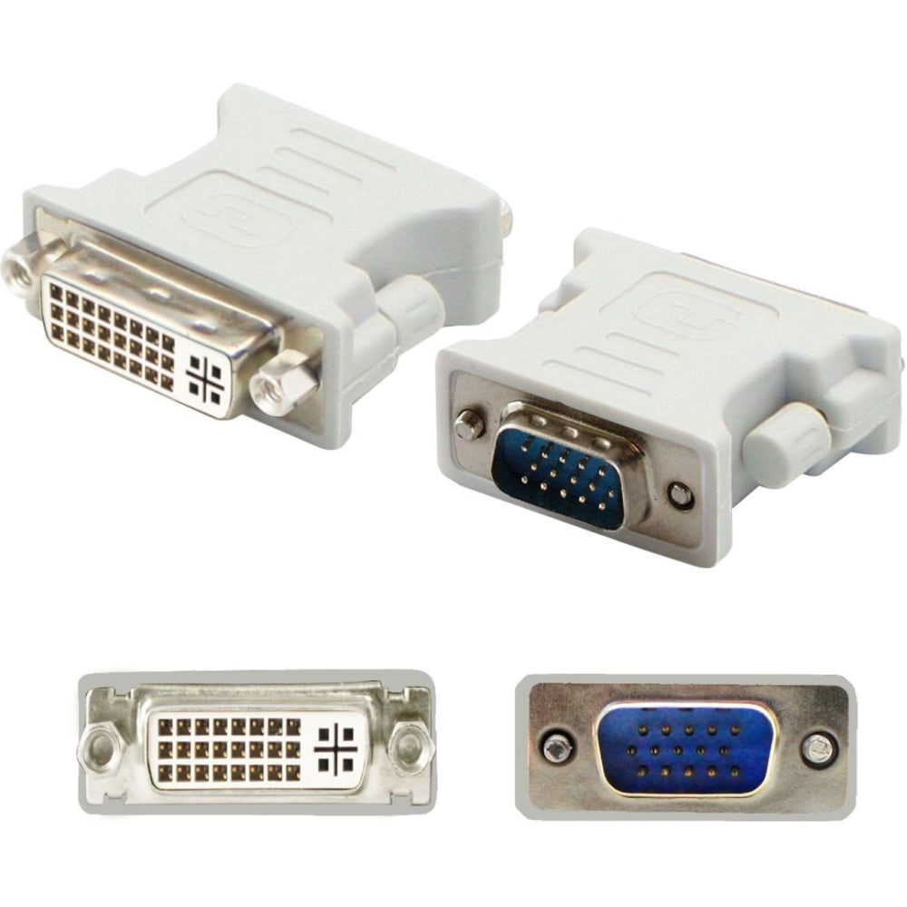 AddOn VGA Male to DVI-I (29 pin) Female White Adapter For Resolution Up to 1920x1200 (WUXGA), VGA2DVIW MPN:VGA2DVIW