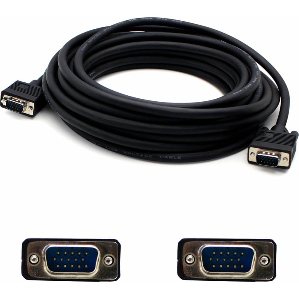 AddOn 6ft VGA Male to VGA Male Black Cable For Resolution Up to 1920x1200 (WUXGA), VGAMM6 MPN:VGAMM6