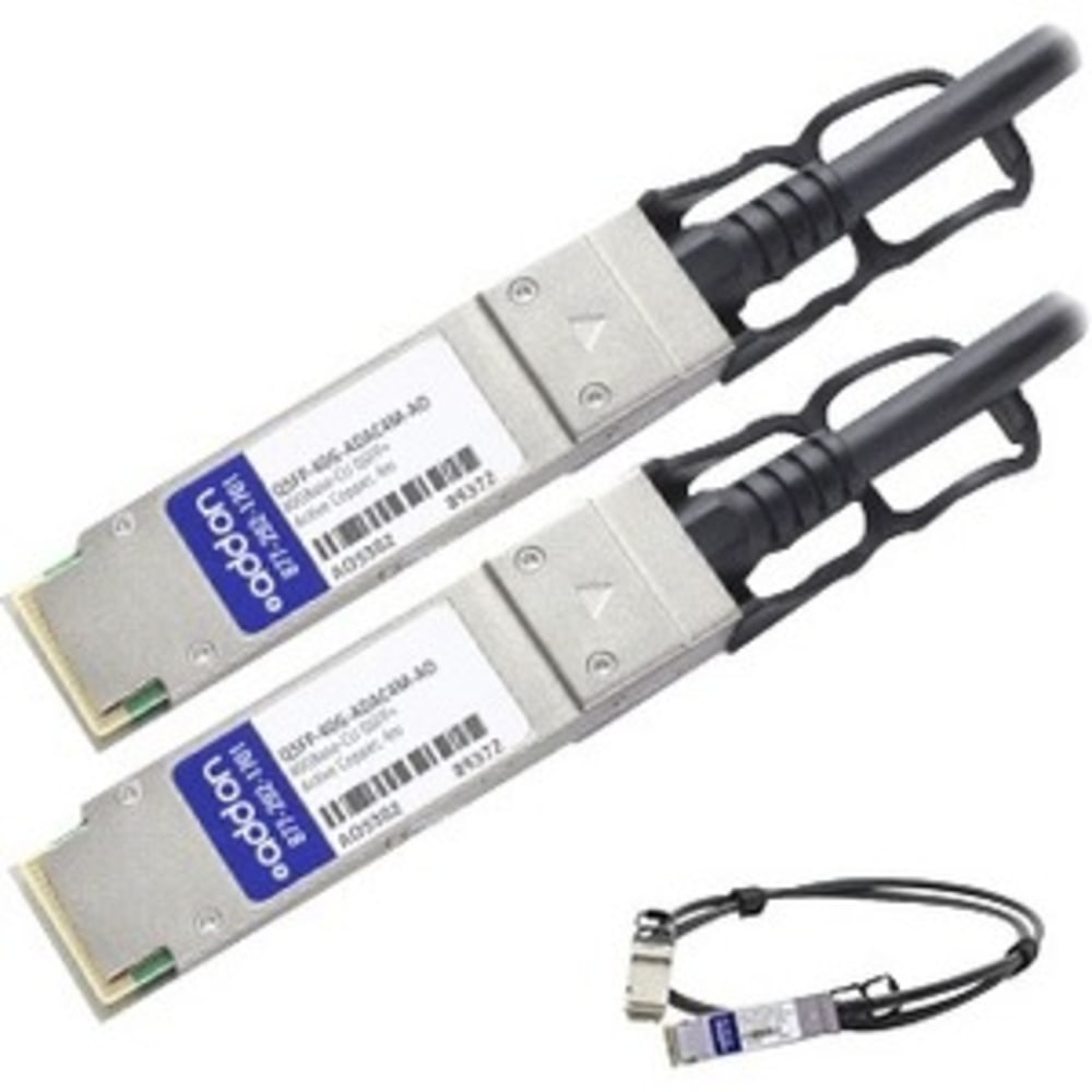 AddOn 4m Industry Standard QSFP+ DAC - Direct attach cable - QSFP+ to QSFP+ - 13 ft - twinaxial - active MPN:QSFP-40G-ADAC4M-AO