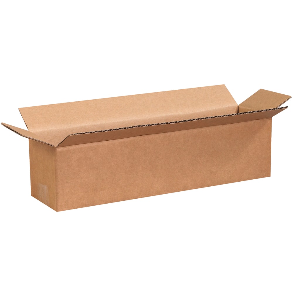 Partners Brand Long Corrugated Boxes, 4inH x 4inW x 16inD, Kraft, Bundle Of 25 MPN:1644