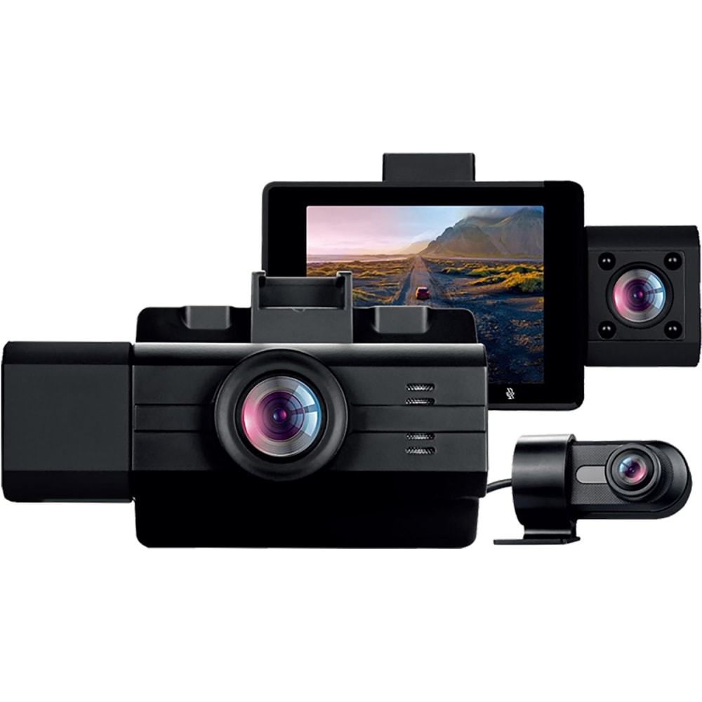myGEKOgear by Adesso Scout Pro 2K 3-Channel Dash Cam, Black MPN:GOSP32G
