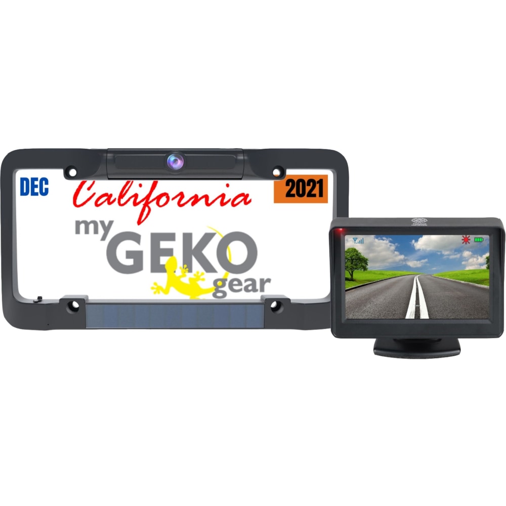 myGEKOgear by Adesso SOLARST Solar Powered Wireless Backup Camera - 4.3in Screen - Back-up - Wireless - 640 x 480 Video - CMOS - Black MPN:SBC01