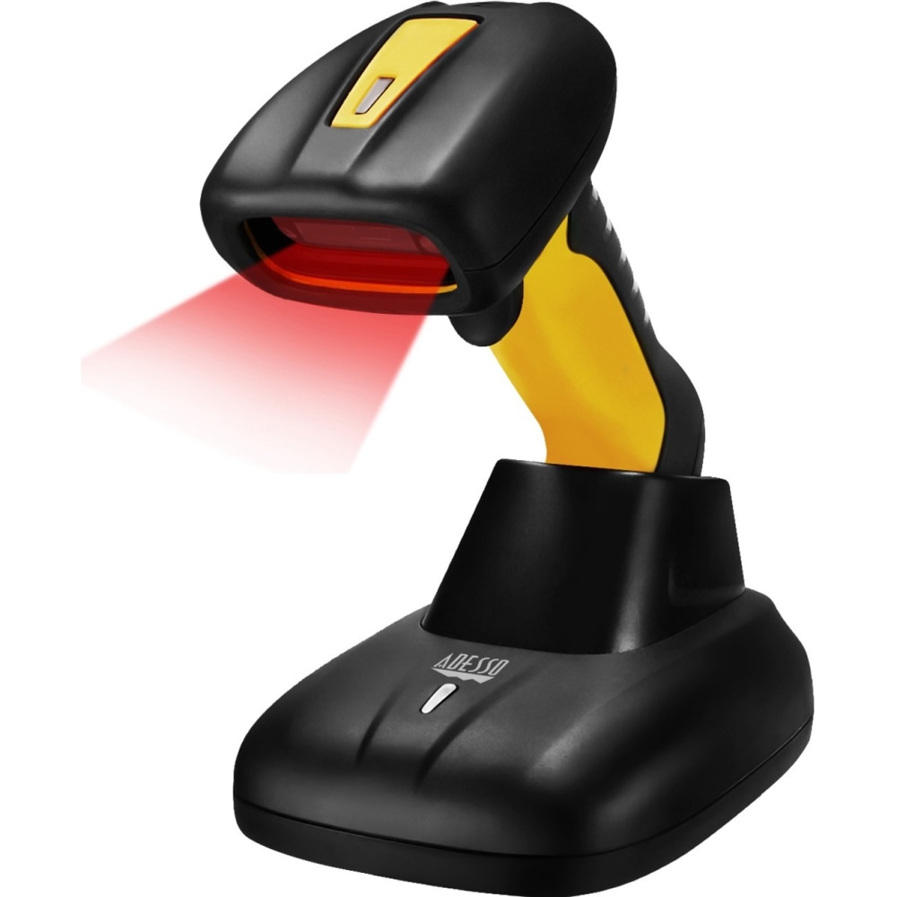 Adesso NuScan 4100B Bluetooth Antimicrobial Waterproof CCD Barcode Scanner - Wireless Connectivity - 200 scan/s - NUSCAN4100B MPN:NUSCAN 4100B