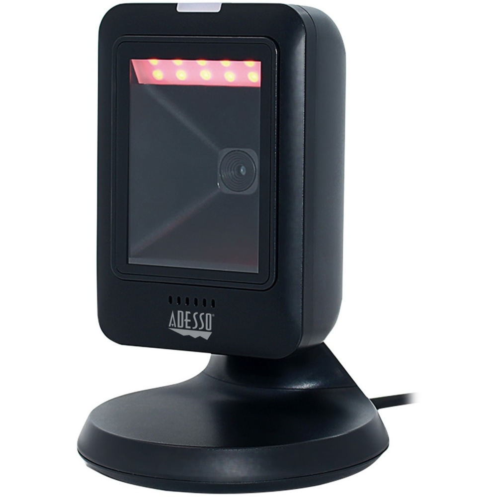 Adesso NuScan 2800U Omnidirectional 2D Desktop Barcode Scanner - Cable Connectivity - 12in Scan Distance - NUSCAN2800U MPN:NUSCAN2800U