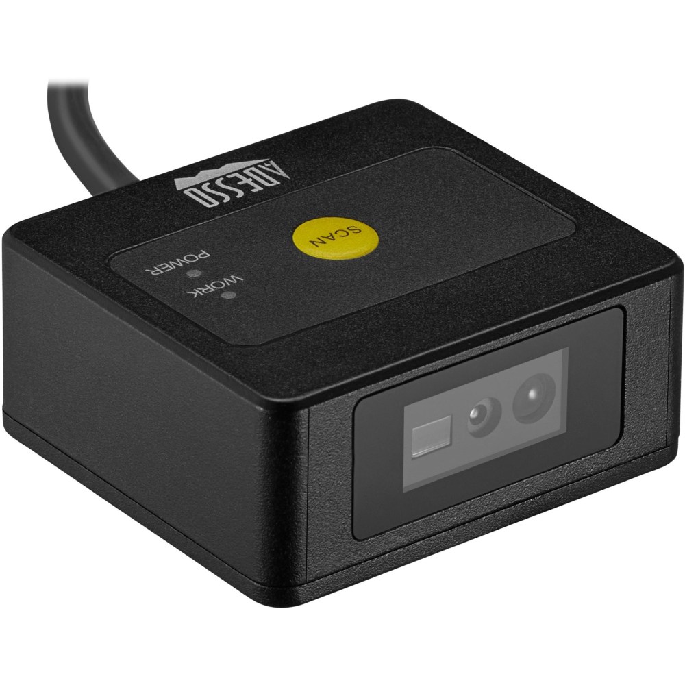 Adesso NuScan 4400T USB 2D Fixed Mounted Barcode Scanner - Cable Connectivity - 12in Scan Distance - 1D, 2D - NUSCAN4400T MPN:NUSCAN4400T