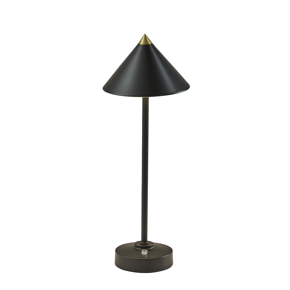 Adesso Ritchie LED Cordless Indoor/Outdoor Table Lamp, 16inH, Black MPN:2601-01
