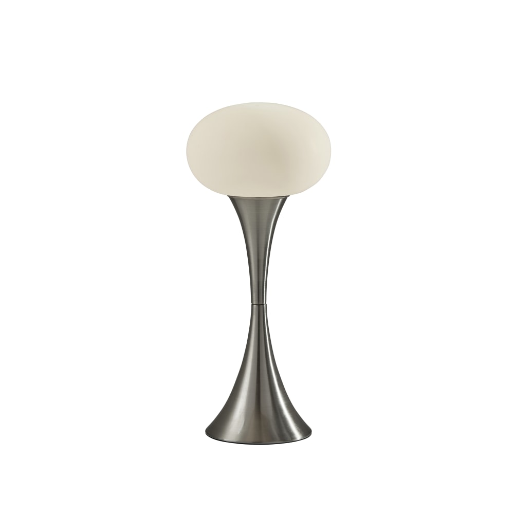 Adesso Otis Table Lamp, 19inH, Frosted Shade/Brushed Steel Base MPN:2603-22