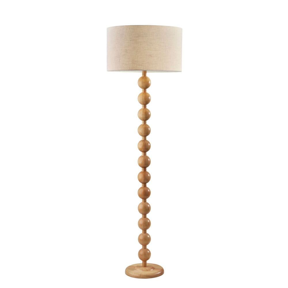 Adesso Orchard Floor Lamp, 62inH, Cream Linen Shade/Natural Base MPN:3932-12
