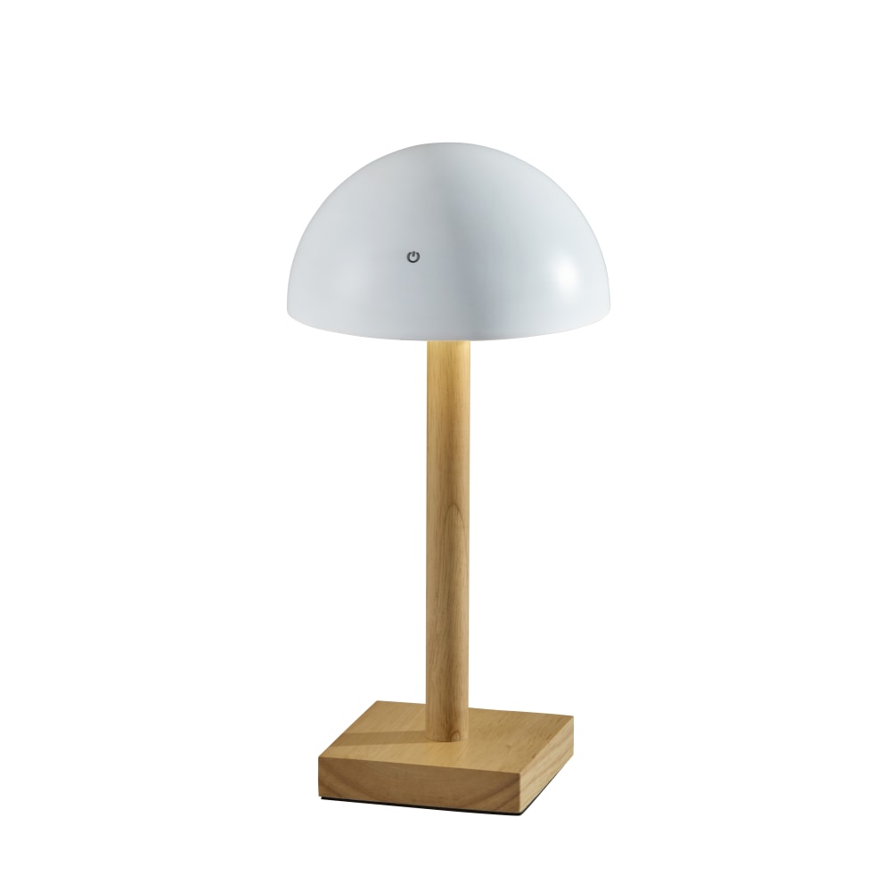 Adesso Nash LED Cordless Table Lamp, White/Natural Wood MPN:4065-02