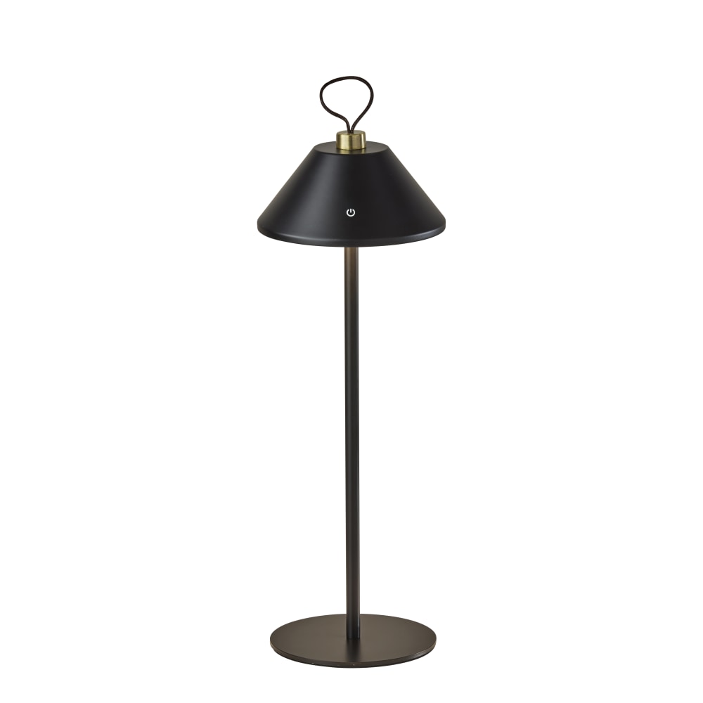 Adesso Danny LED Cordless Indoor/Outdoor Table Lamp, 14inH, Black MPN:4091-01