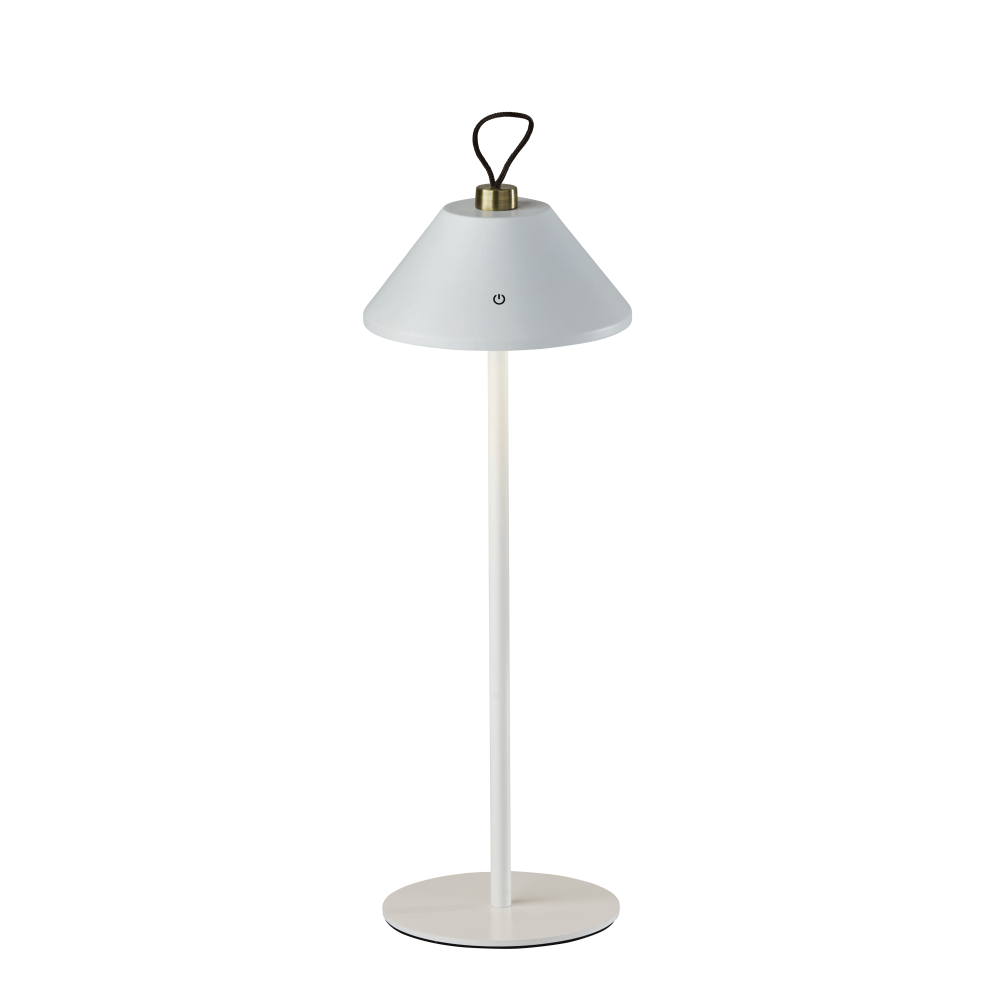 Adesso Danny LED Cordless Indoor/Outdoor Table Lamp, 14inH, White MPN:4091-02