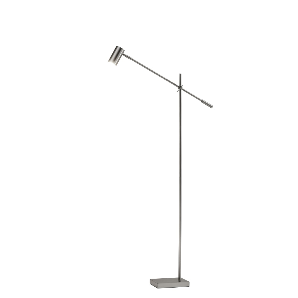 Adesso Collette LED Floor Lamp, 63inH, Brushed Steel MPN:4218-22