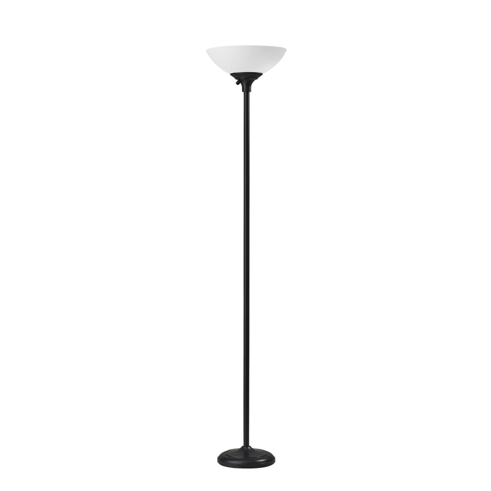 Adesso Glenn 300W Torchiere, 71inH, Matte Black Base MPN:7506-01