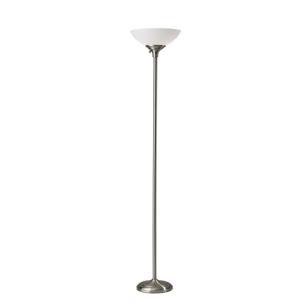 Adesso Glenn 300W Torchiere, 71inH, Brushed Steel Base MPN:7506-22