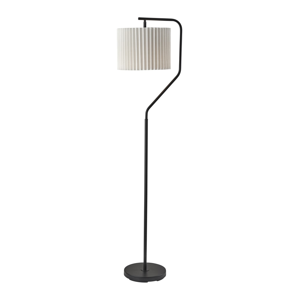 Adesso Simplee Evan Floor Lamp, 60inH, Black/Off-White MPN:SL9502-01