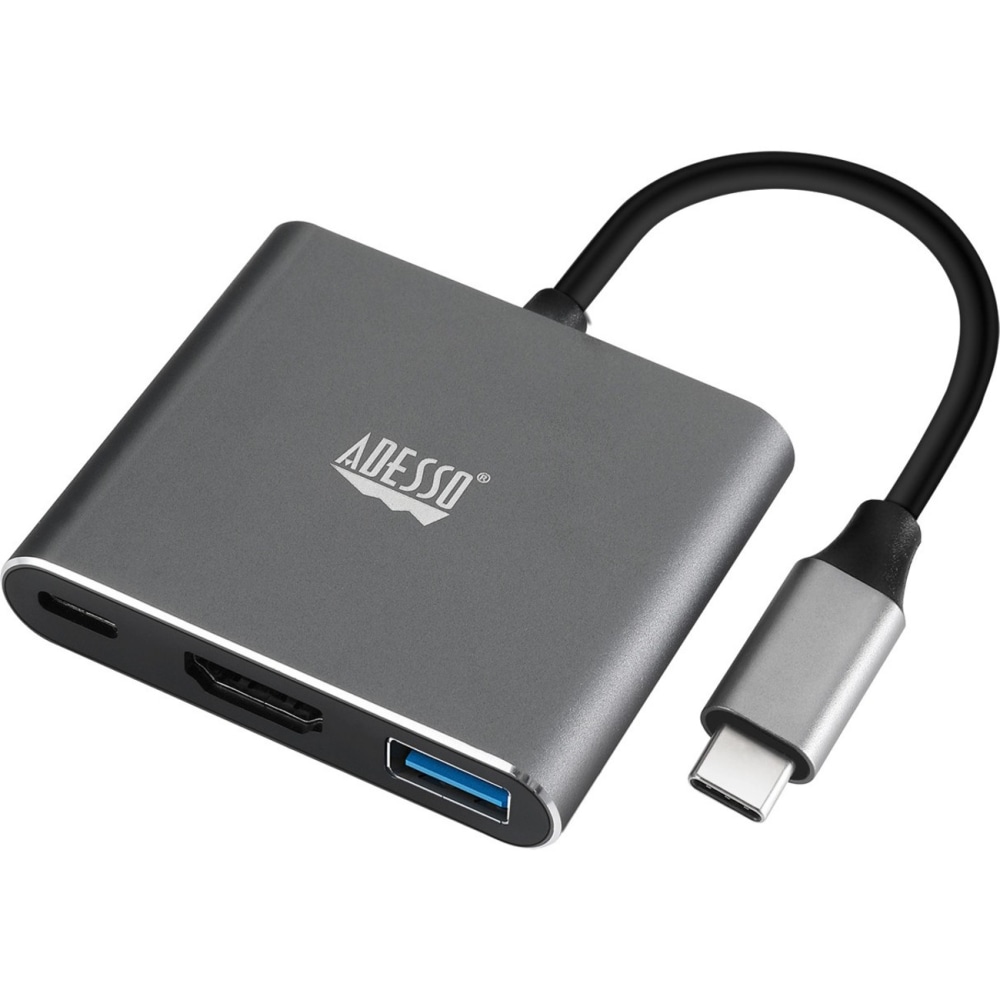 Adesso 3-IN-1 USB-C Multi-Port Docking Station (TAA Compliant) - - AUH4010 MPN:AUH-4010