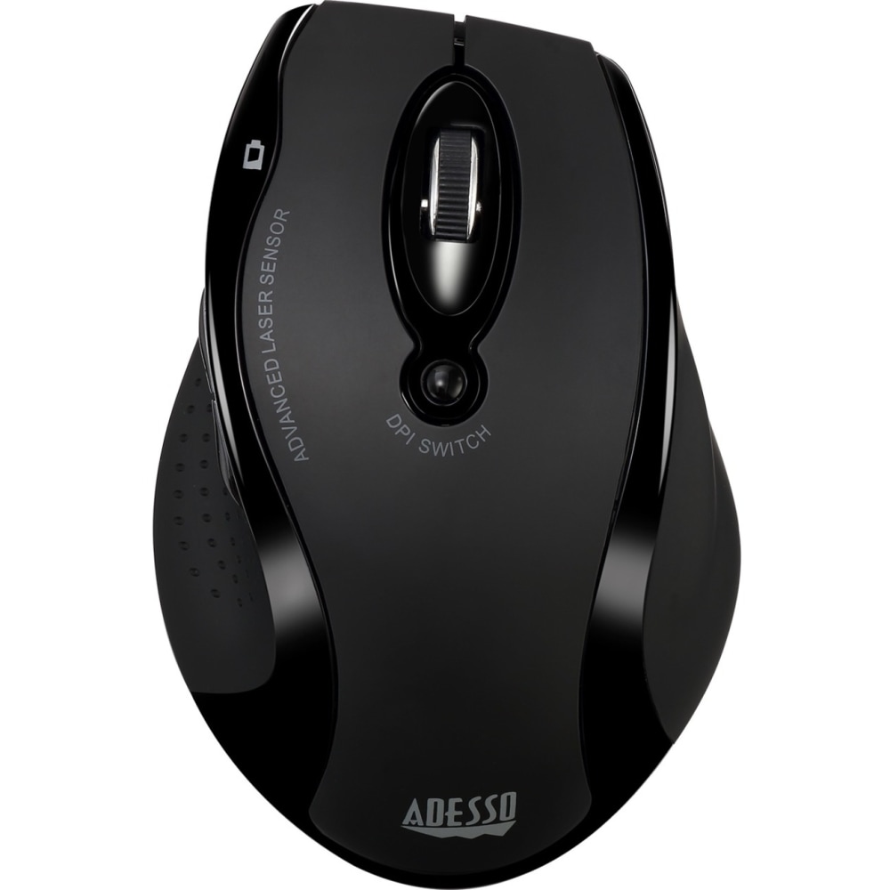 Adesso iMouse G25 Wireless RF Ergonomic Laser Mouse, Black MPN:IMOUSE G25