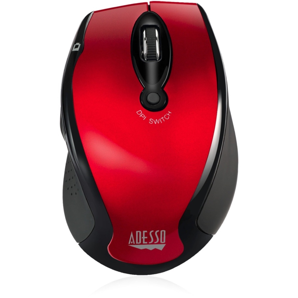 Adesso Wireless Optical Mouse, Red MPN:IMOUSEM20R